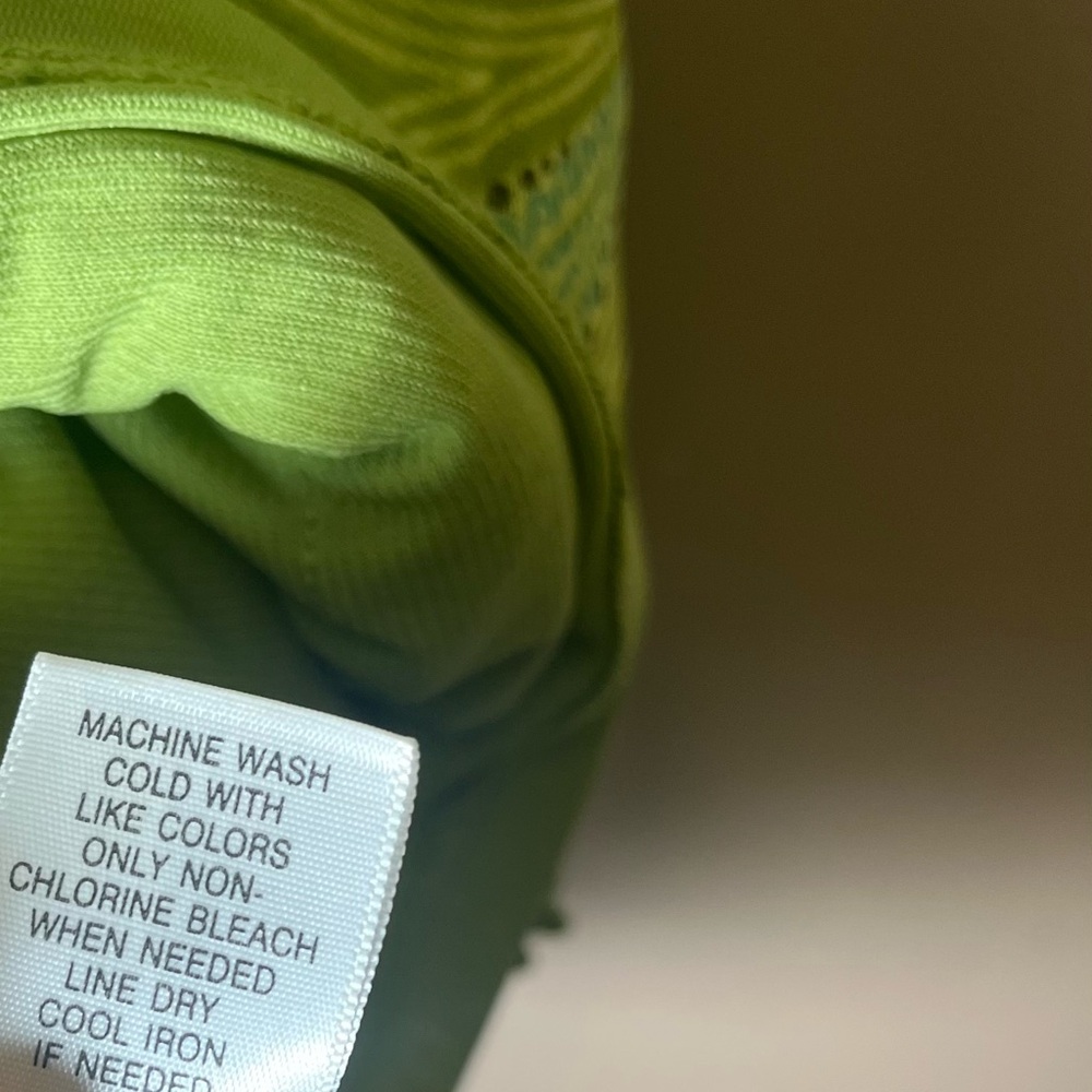 Apt. 9 Green Paisley Ruffle Tiered Babydoll Blouse Top Size Large - Picture 11 of 14